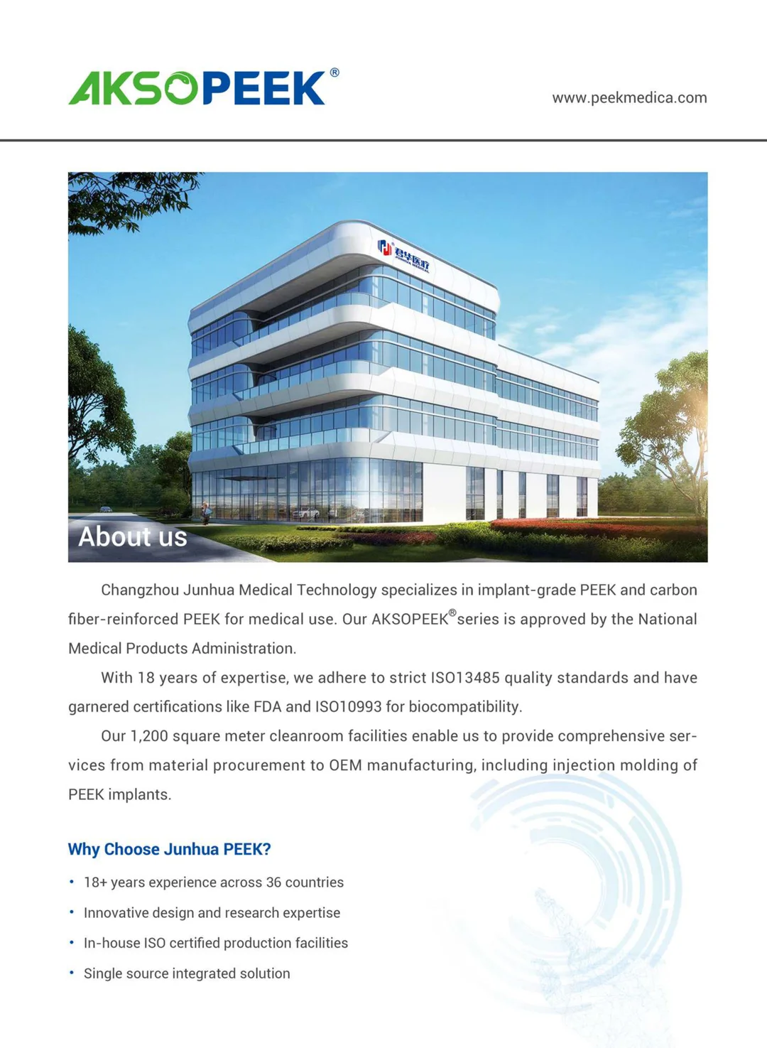 AKSOPEEK Medical Implant-Grade PEEK Material