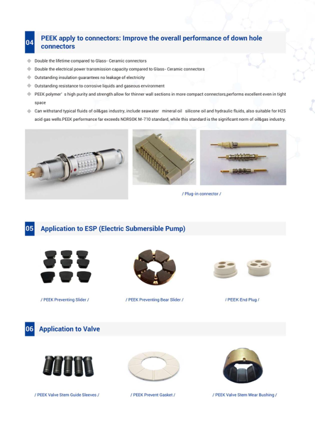 The Application of PEEK in the Petrochemical industry
