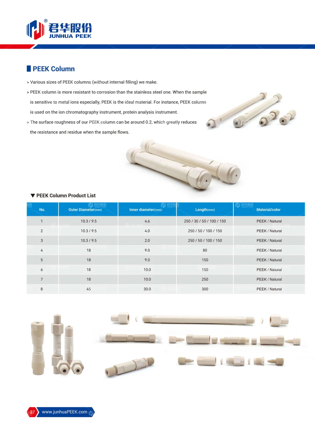 PEEK application in Analytical Instrument