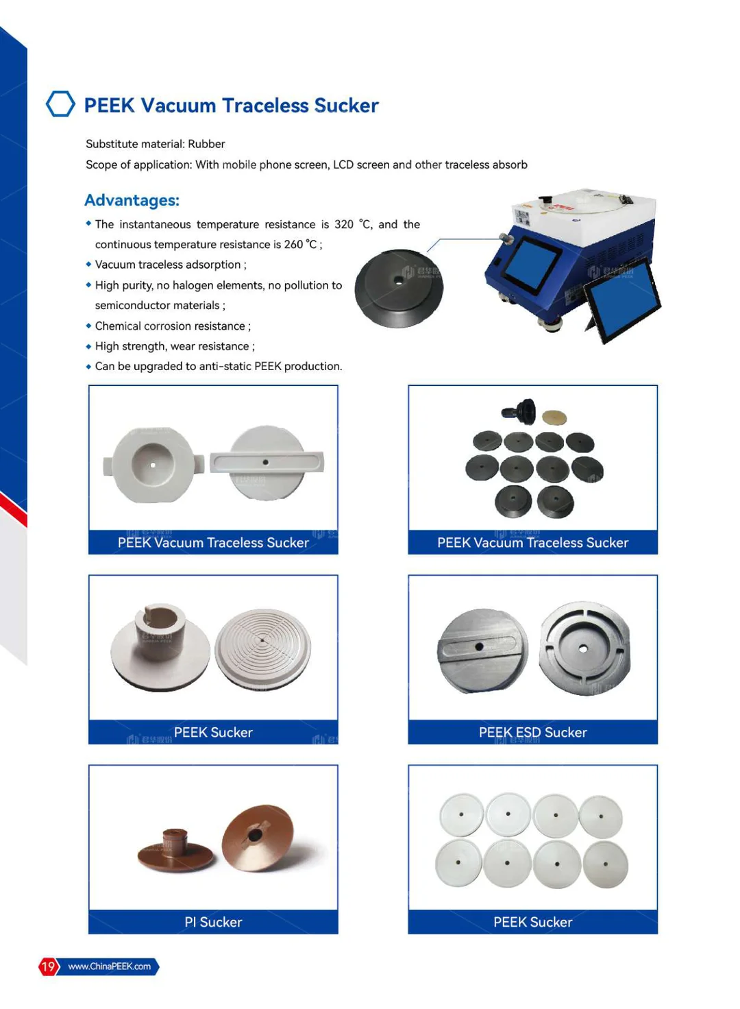 PEEK Applied to Semicon, PV, FPD