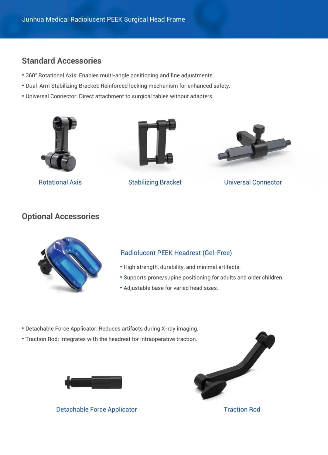 Junhua Medical PEEK Head Frame