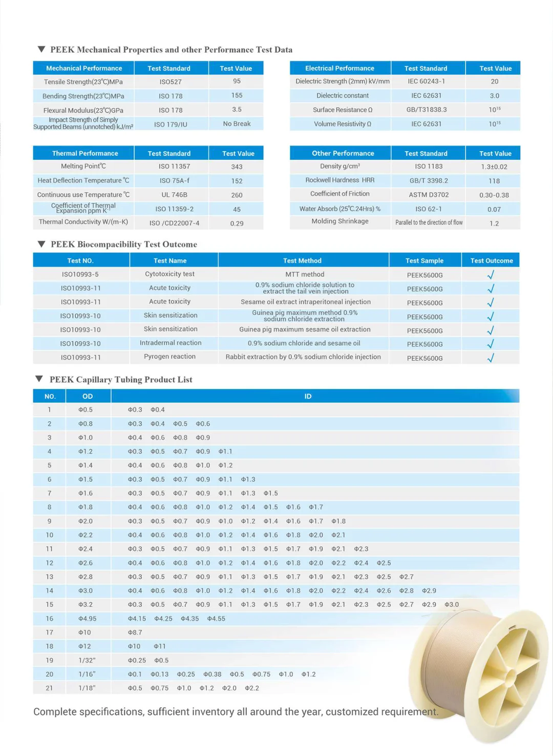 PEEK Medical Catheters